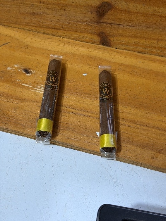 Finished Wyndham Reserve cigars resting at the factory