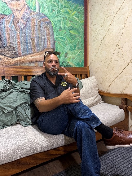 Relaxing during the Dominican Republic journey